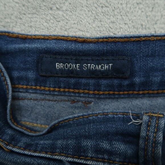 Lucky Brand Jeans Women's 10R Blue Mid-Rise Brooke Straight Denim 32" Inseam - Picture 9 of 15